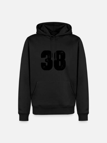 38 Number jersey - Men’s Premium Organic Hoodie - black