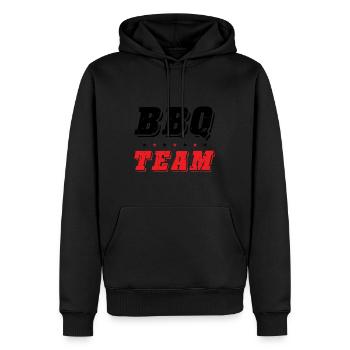 Bbq Team - Männer Premium Bio Hoodie - Schwarz - Vorne - Nico (187cm)