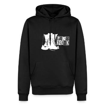 PunkRock - Männer Premium Bio Hoodie - Schwarz - Vorne - Nico (187cm)