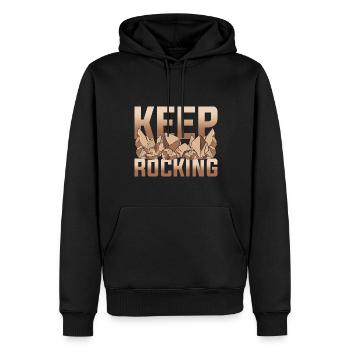 Gesteinsammler Geologe Geschenk Lustiges Geologie - Männer Premium Bio Hoodie - Schwarz - Vorne - Nico (187cm)