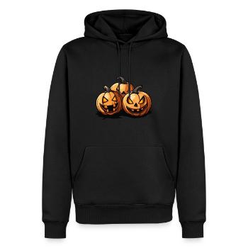 Kürbis Halloween Party - Männer Premium Bio Hoodie - Schwarz - Vorne - Nico (187cm)