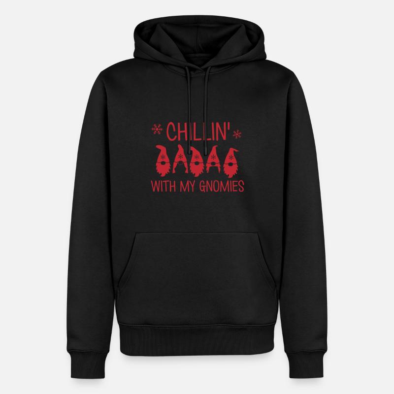 Chillin ́ avec mes nains - Sweat à capuche Premium bio Homme - noir