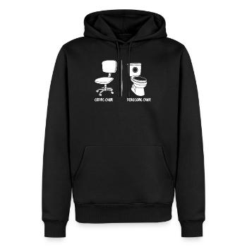 Debugging-Stuhl lustige Programmierer Geschenk - Männer Premium Bio Hoodie - Schwarz - Vorne - Nico (187cm)