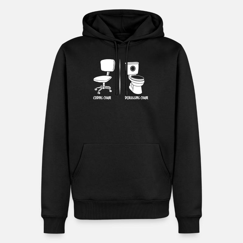 Debugging Chair Funny Programmer Gift - Men’s Premium Organic Hoodie - black