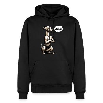 Nein Whippet Windhund Whippets Windhundbesitzer - Männer Premium Bio Hoodie - Schwarz - Vorne - Nico (187cm)