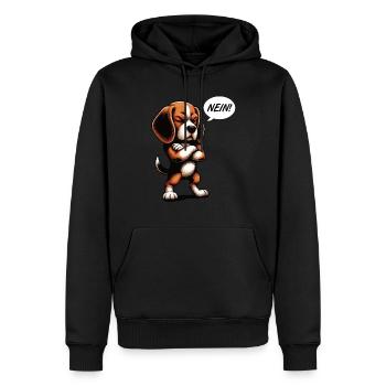 Nein Beagle Beaglebesitzer Beagleliebhaber - Männer Premium Bio Hoodie - Schwarz - Vorne - Nico (187cm)