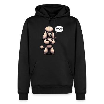 Nein Pudel Pudelbesitzer Pudelliebhaber Pudelhund - Männer Premium Bio Hoodie - Schwarz - Vorne - Nico (187cm)