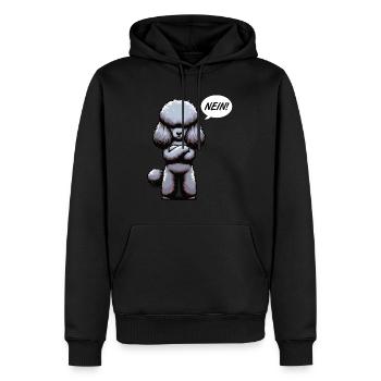 Nein Pudel Pudelbesitzer Pudelliebhaber Pudelhund - Männer Premium Bio Hoodie - Schwarz - Vorne - Nico (187cm)