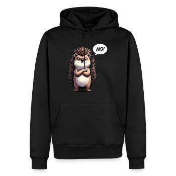 No Igel Igelliebhaber Igelbesitzer Igelhalter - Männer Premium Bio Hoodie - Schwarz - Vorne - Nico (187cm)