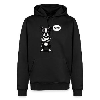 Nein Boston Terrier Boston Boston terrier besitzer - Männer Premium Bio Hoodie - Schwarz - Vorne - Nico (187cm)
