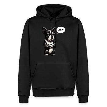 No Boston Terrier Boston Boston terrier besitzer - Männer Premium Bio Hoodie - Schwarz - Vorne - Nico (187cm)