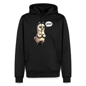 Nein Alpaka lamas Alpakabesitzer Alpakaliebhaber - Männer Premium Bio Hoodie - Schwarz - Vorne - Nico (187cm)