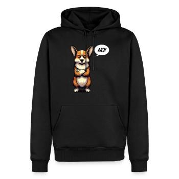 No Corgi Corgis Welsh Corgi Corgibesitzer Corgis - Männer Premium Bio Hoodie - Schwarz - Vorne - Nico (187cm)