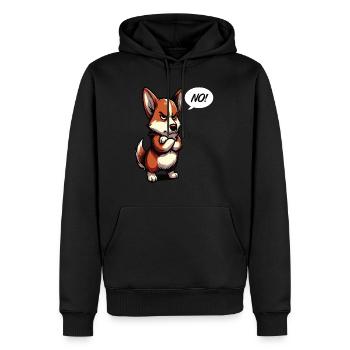 No Corgi Corgis Welsh Corgi Corgibesitzer Corgis - Männer Premium Bio Hoodie - Schwarz - Vorne - Nico (187cm)
