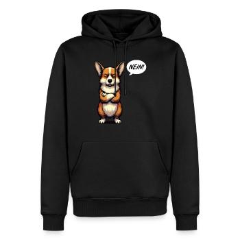 Nein Corgi Corgis Welsh Corgi Corgibesitzer Corgis - Männer Premium Bio Hoodie - Schwarz - Vorne - Nico (187cm)