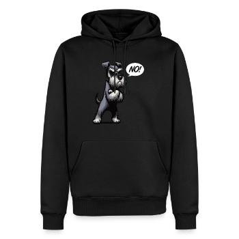 Pas de Schnauzer Schnauzer géant Propriétaire de Schnauzer - Sweat à capuche Premium bio Homme - noir - Devant - Nico (187cm)