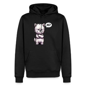 No West highland terrier Westie West highland hund - Männer Premium Bio Hoodie - Schwarz - Vorne - Nico (187cm)