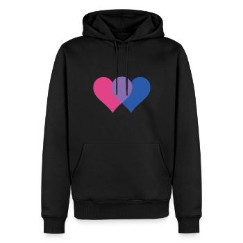 Rainbow Flag I LGBT I Bisexual Pride I Bisexual - Männer Premium Bio Hoodie - Schwarz - Vorne - Nico (187cm)