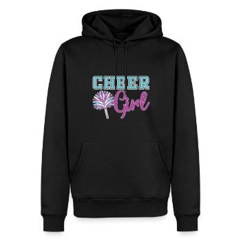 Cheerleading Sportler Mädchen Geschenk Cheerleader - Männer Premium Bio Hoodie - Schwarz - Vorne - Nico (187cm)