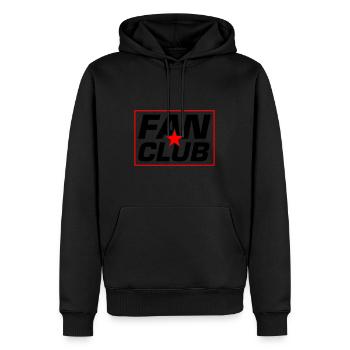 Fan Club - Sweat à capuche Premium bio Homme - noir - Devant - Nico (187cm)