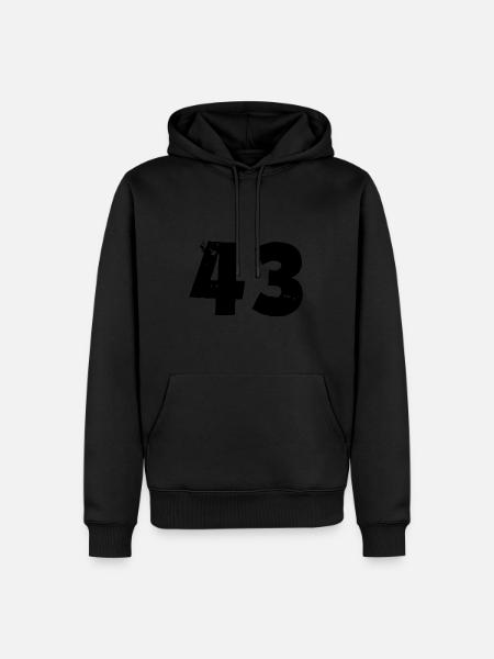 43 Number - Men’s Premium Organic Hoodie - black