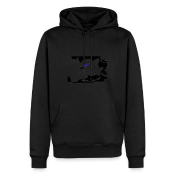 C3 - Sweat à capuche Premium bio Homme - noir - Devant - Nico (187cm)