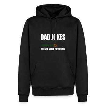 Dad Jokes - Männer Premium Bio Hoodie - Schwarz - Vorne - Nico (187cm)