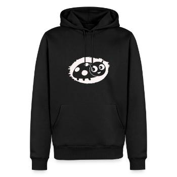 lustiger Marienkäfer - Männer Premium Bio Hoodie - Schwarz - Vorne - Nico (187cm)