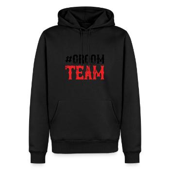 Groom Team - Männer Premium Bio Hoodie - Schwarz - Vorne - Nico (187cm)