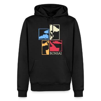 BONSAI Bonsai Master Bonsai Art nebari shohin - Men’s Premium Organic Hoodie - black - Front - Nico (187cm)