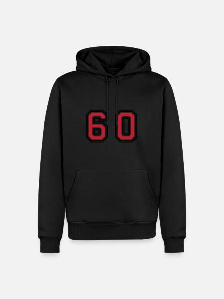 60 Number Symbol - Men’s Premium Organic Hoodie - black