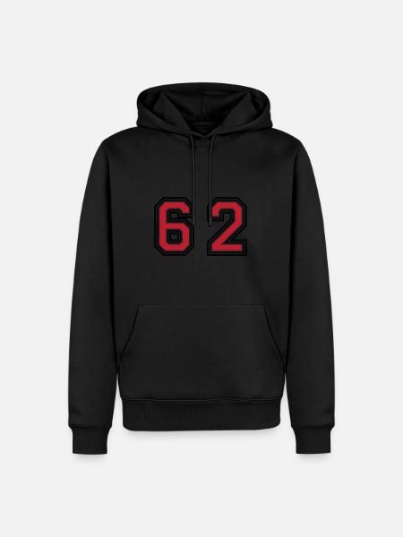 62 Symbole numérique - Sweat à capuche Premium bio Homme - noir