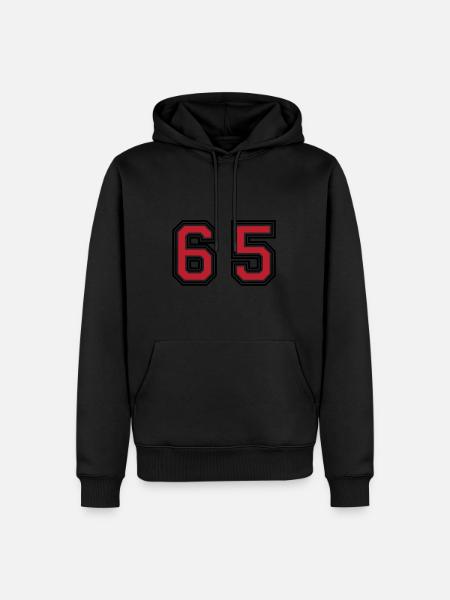 65 Number Symbol - Men’s Premium Organic Hoodie - black