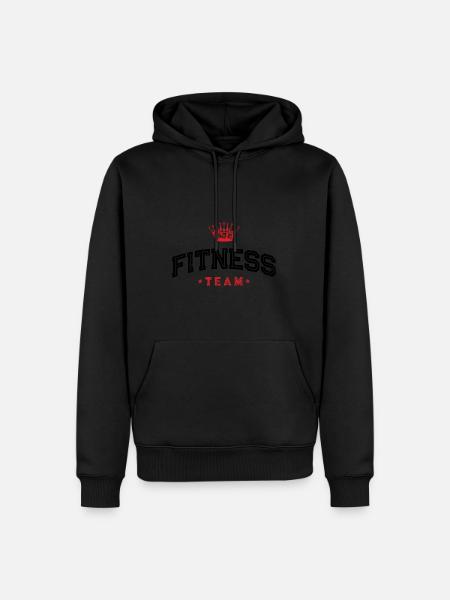 Fitness Team - Men’s Premium Organic Hoodie - black