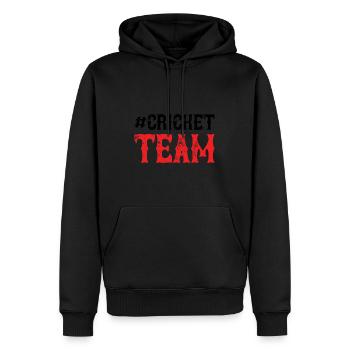 Cricket Team - Männer Premium Bio Hoodie - Schwarz - Vorne - Nico (187cm)