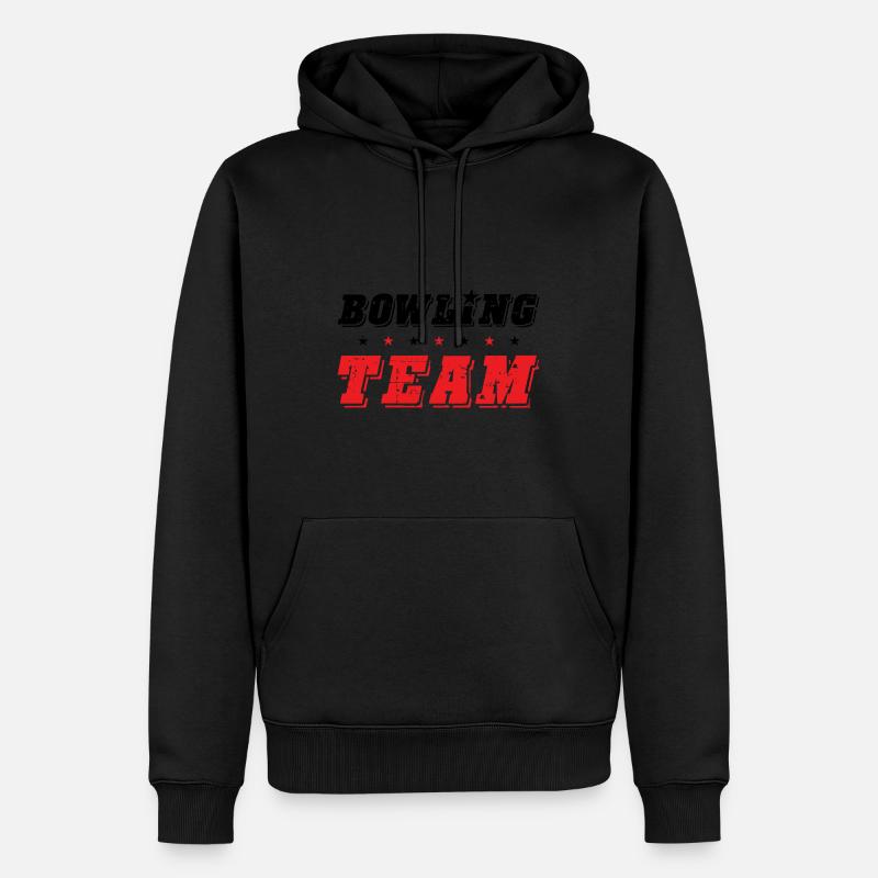Équipe de bowling - Sweat à capuche Premium bio Homme - noir
