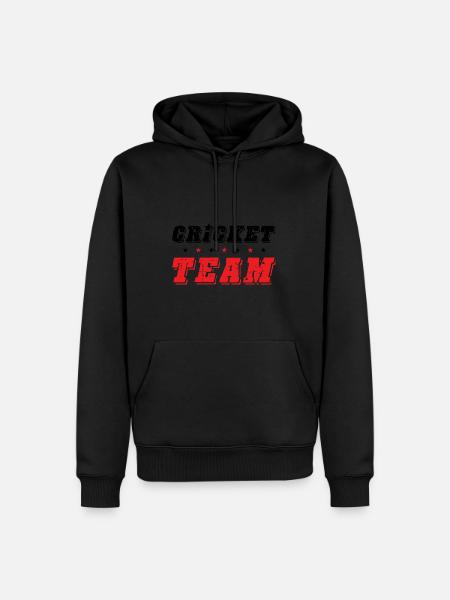 Cricket Team - Männer Premium Bio Hoodie - Schwarz