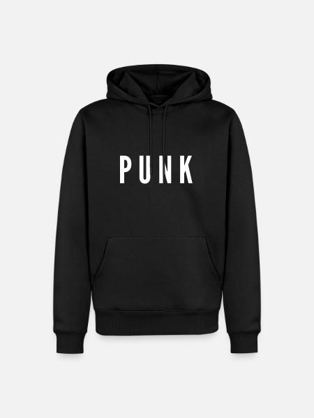 punk - Men’s Premium Organic Hoodie - black