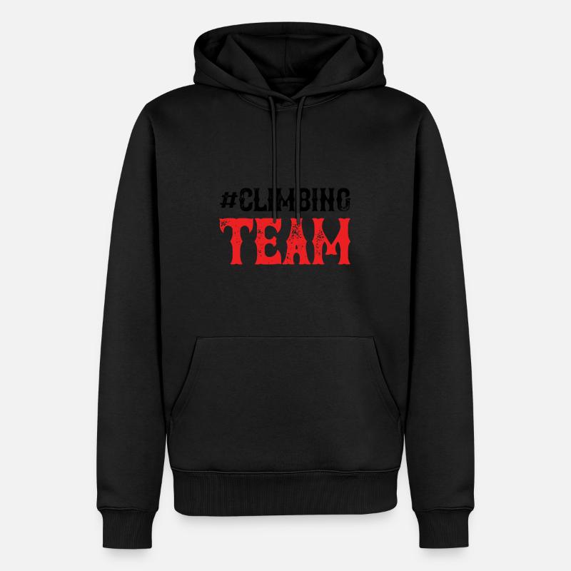 Climbing Team - Männer Premium Bio Hoodie - Schwarz