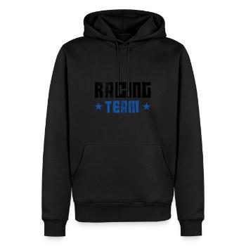 Racing Team - Männer Premium Bio Hoodie - Schwarz - Vorne - Nico (187cm)