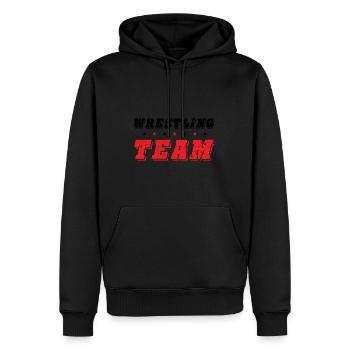 Wrestling Team - Männer Premium Bio Hoodie - Schwarz - Vorne - Nico (187cm)