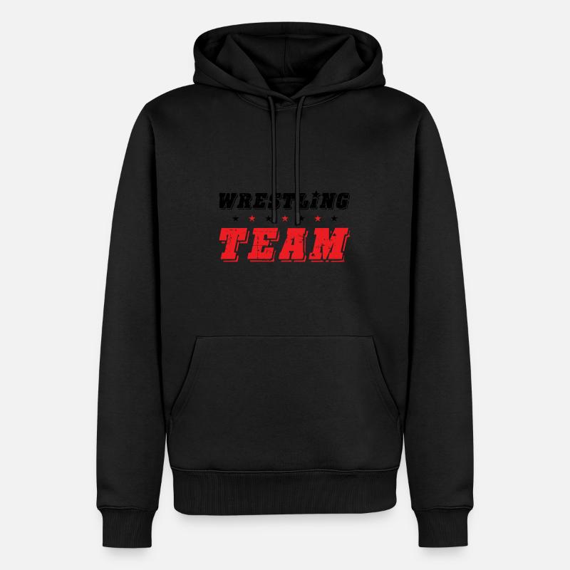 Équipe de lutte - Sweat à capuche Premium bio Homme - noir