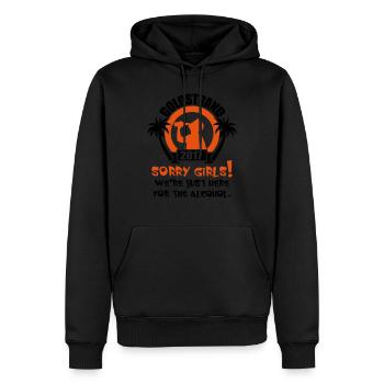 Goldstrand Sorry Girls - Männer Premium Bio Hoodie - Schwarz - Vorne - Nico (187cm)