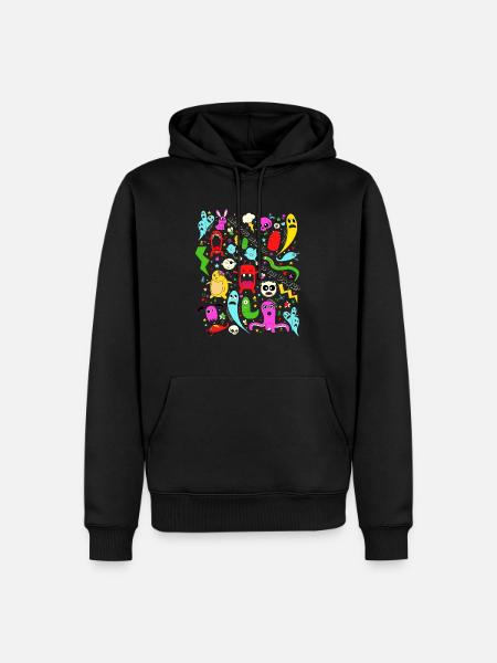 Are you afraid? - Men’s Premium Organic Hoodie - black