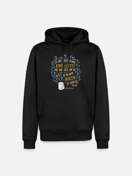 The Big Bang Theory Kamillentee Wut - Männer Premium Bio Hoodie - Schwarz