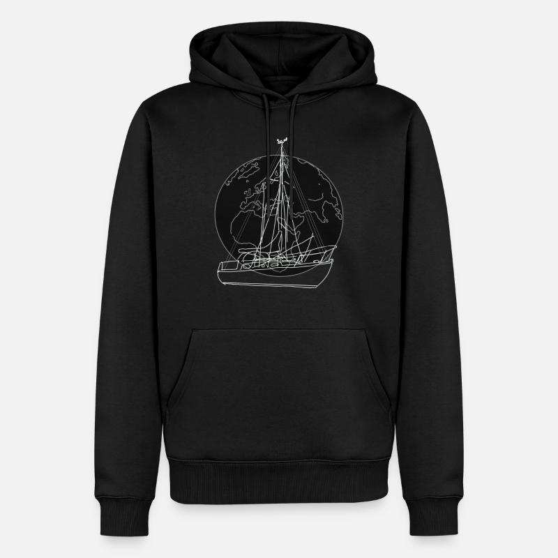 Sailing Around The World - Sweat à capuche Premium bio Homme - noir