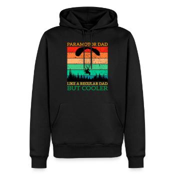 Paramotor Dad - Männer Premium Bio Hoodie - Schwarz - Vorne - Nico (187cm)