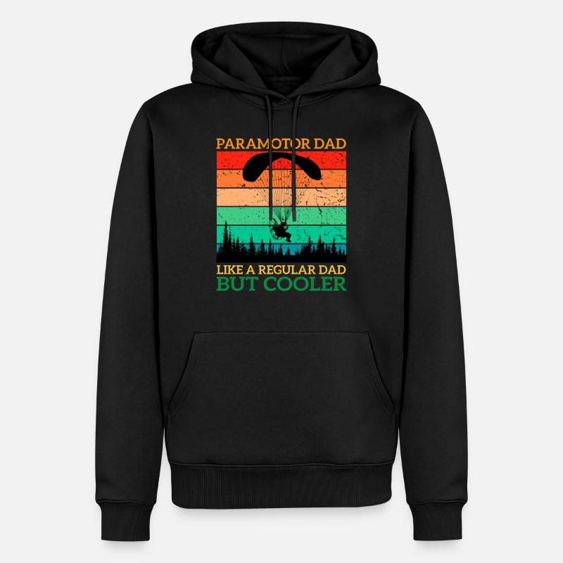 Paramotor Dad - Männer Premium Bio Hoodie - Schwarz