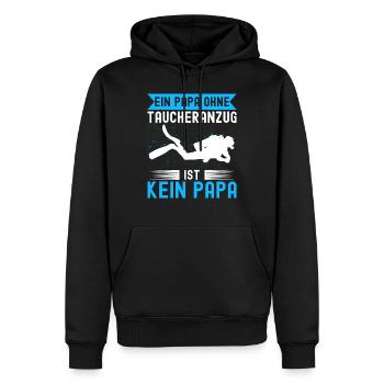 Tauchen Schorcheln Taucher Apnoe Scuba Tauchen - Männer Premium Bio Hoodie - Schwarz - Vorne - Nico (187cm)