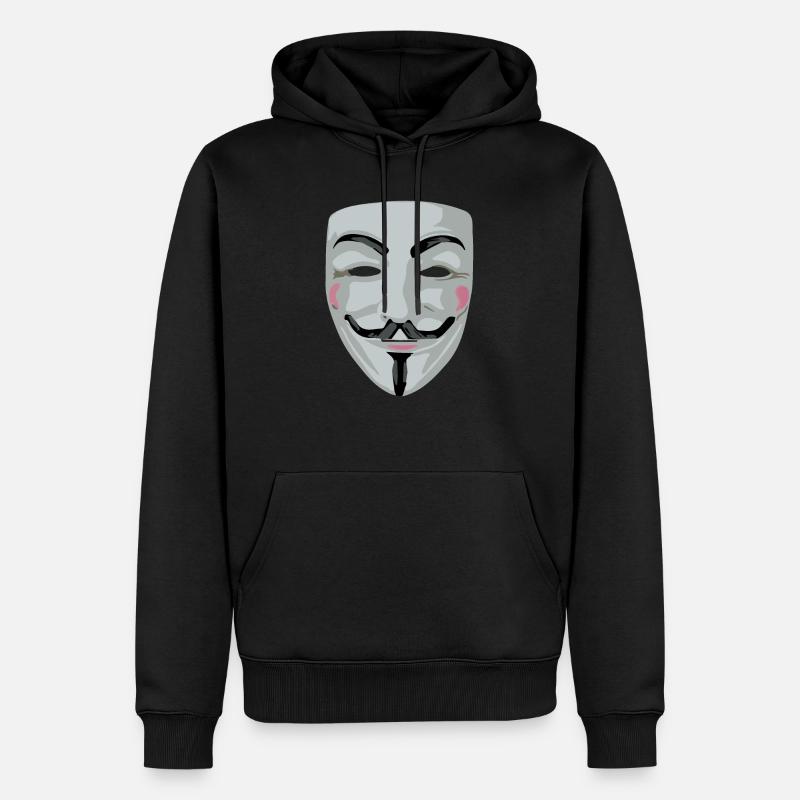 2 Zeichenfläche 1 - Männer Premium Bio Hoodie - Schwarz